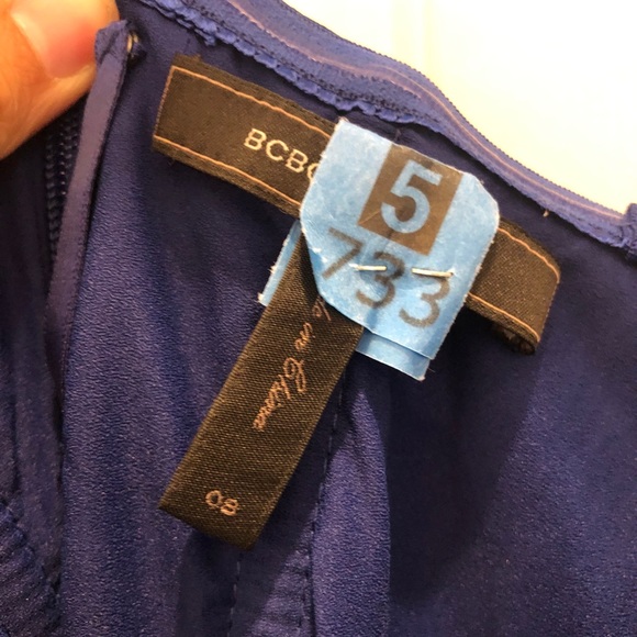 Blue BCBG strapless flowy dress - Picture 5 of 5